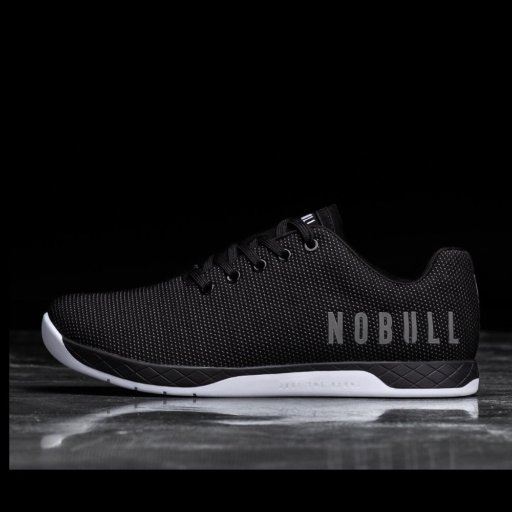 Nobull low top, black and white womens shoe